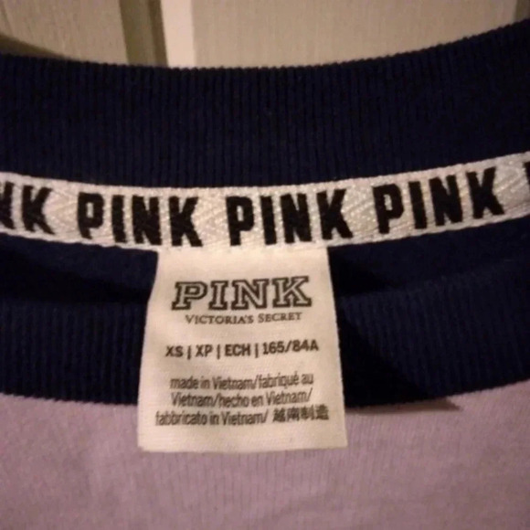 VS PINK sweatshirt oversized X-small NWOT - Picture 4 of 4